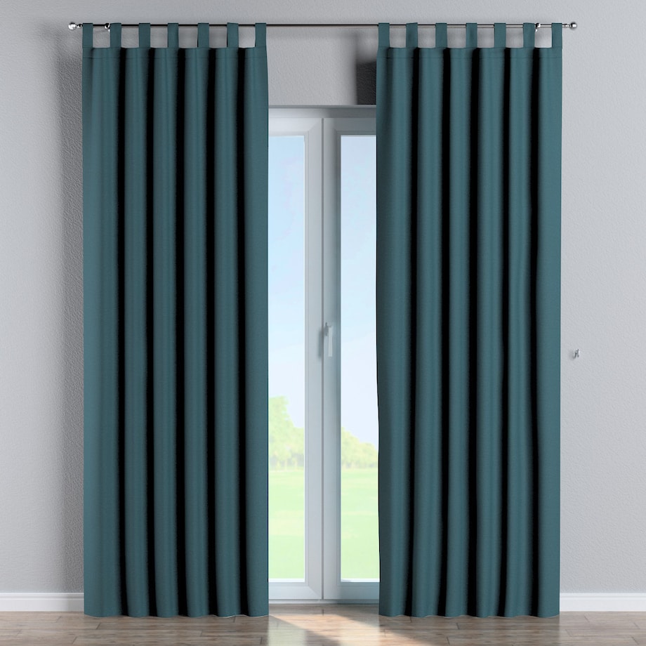 Zasłona na szelkach 1 szt. 130x245 niebieski