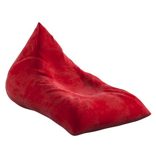 Pufo-leżanka, intensywna czerwień, 85 x 140 x 100 cm, Posh Velvet