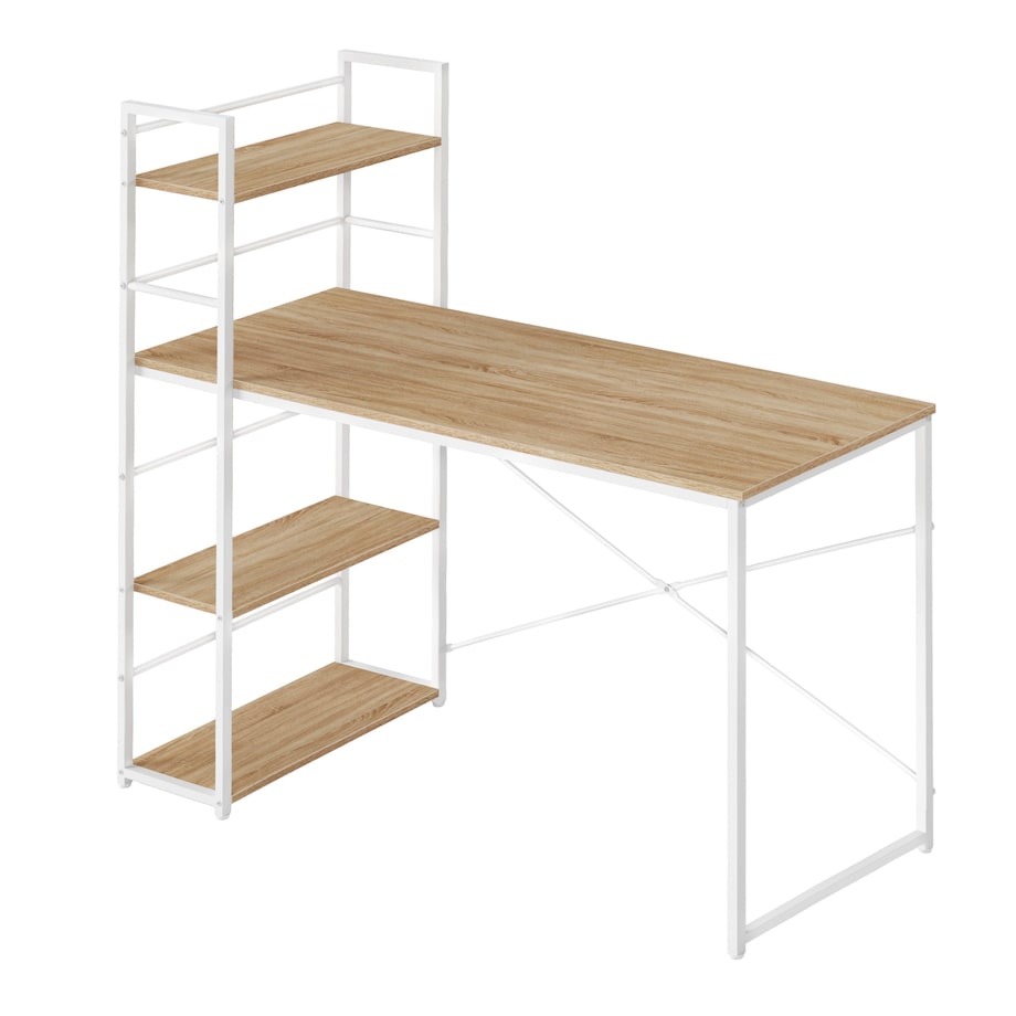 Biurko Komputerowe Max 4.0 Dąb Sonoma, Biały