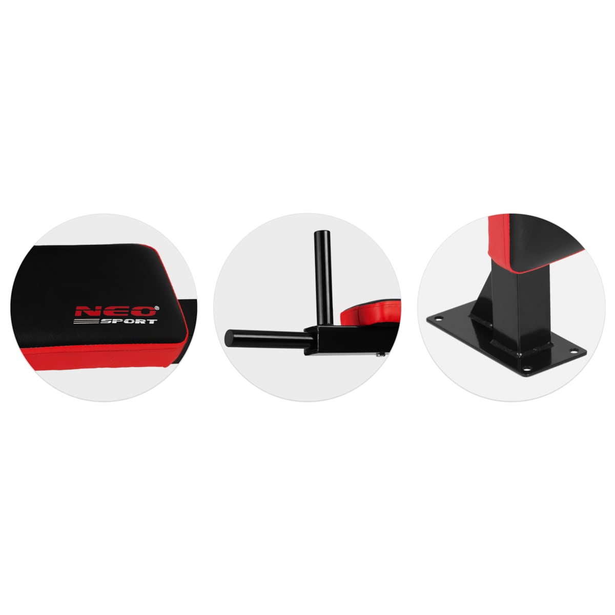 Drążek do ćwiczeń pompek dipów na ścianę Neo-Sport