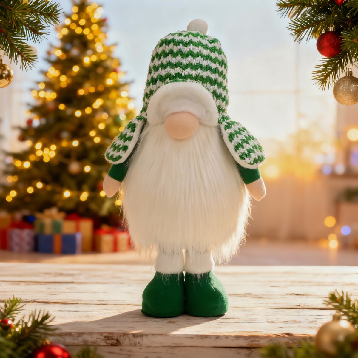 Skrzat świąteczny na teleskopowych nogach ozdoba na święta