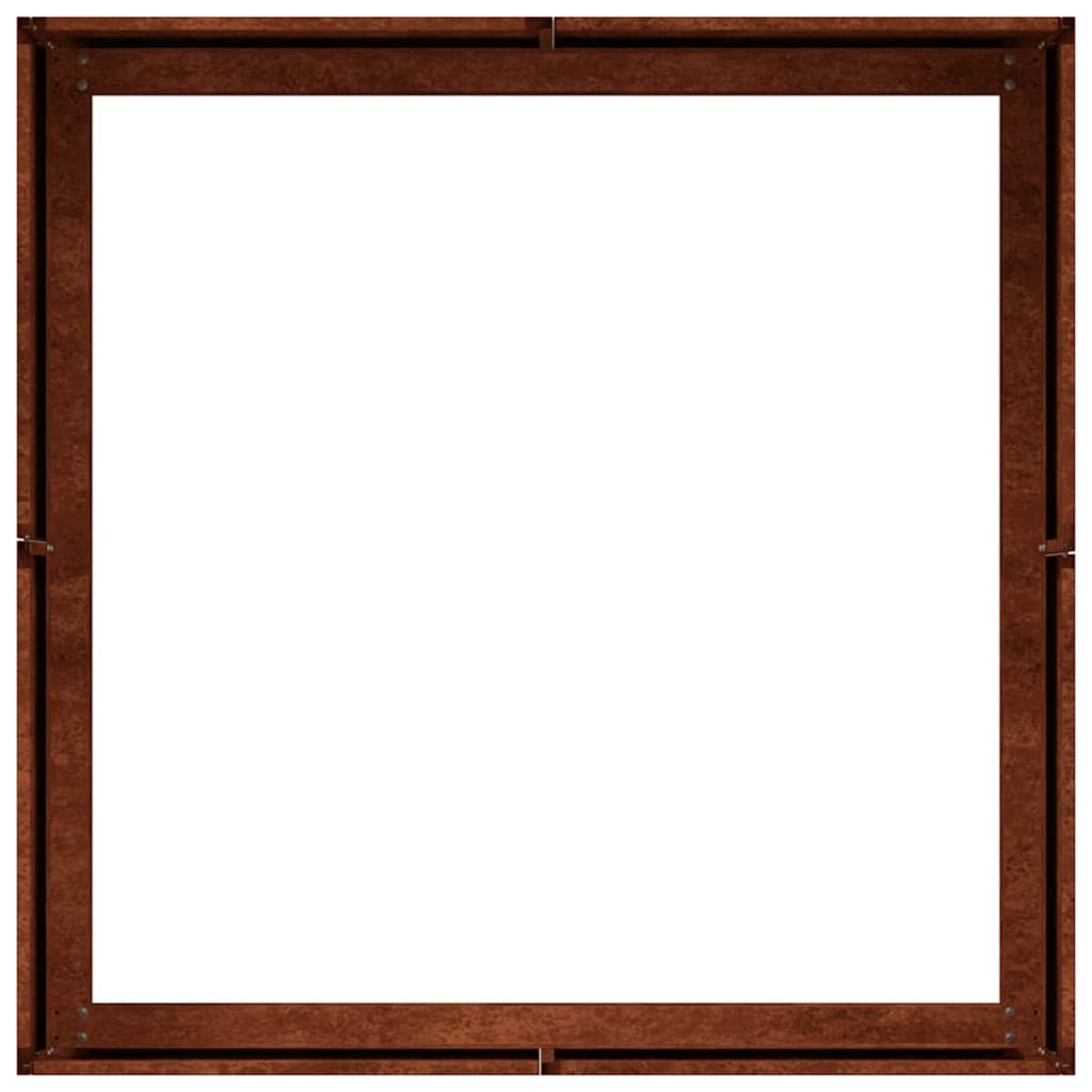 vidaXL Doniczka Rusty 80x80x30 cm Stal nierdzewna