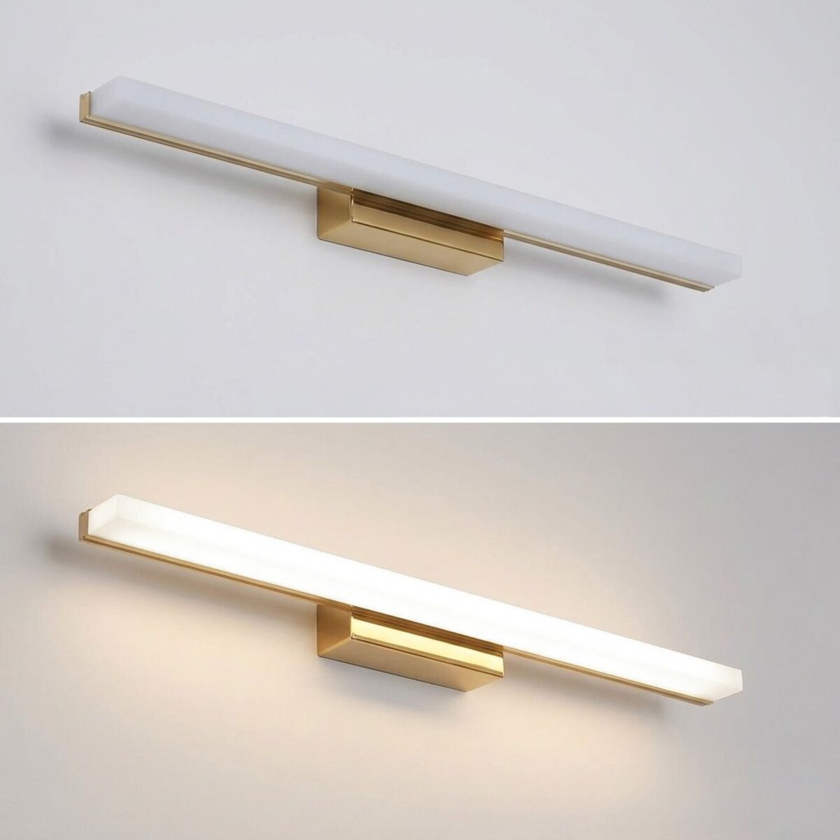 Kinkiet App1850-1W 80Cm Led Złoty, Metal, Tworzywo Sztuczne