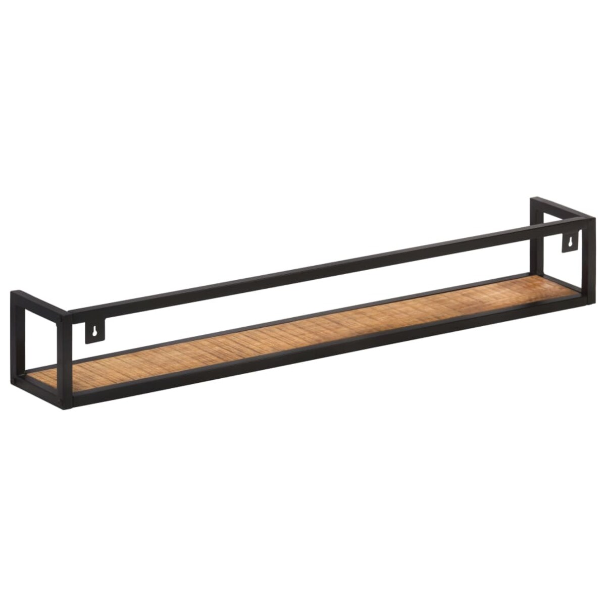 vidaXL Półki ścienne, 2 szt., 120 cm, surowe drewno mango
