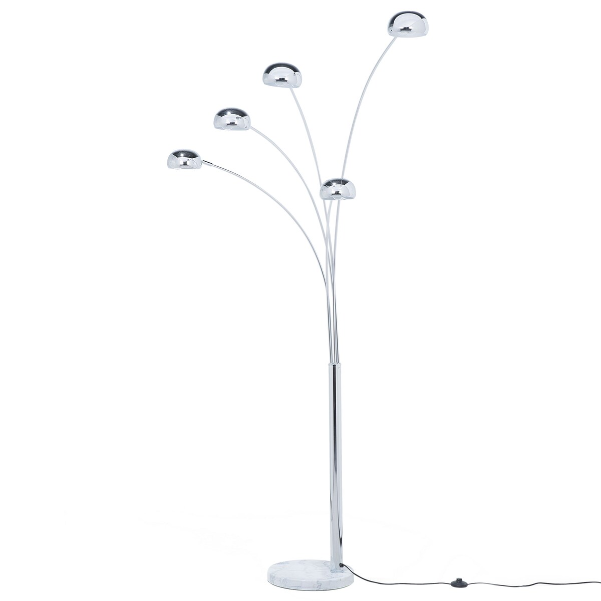 Lampa podłogowa FLINDERS Regulowana Metal Srebrny