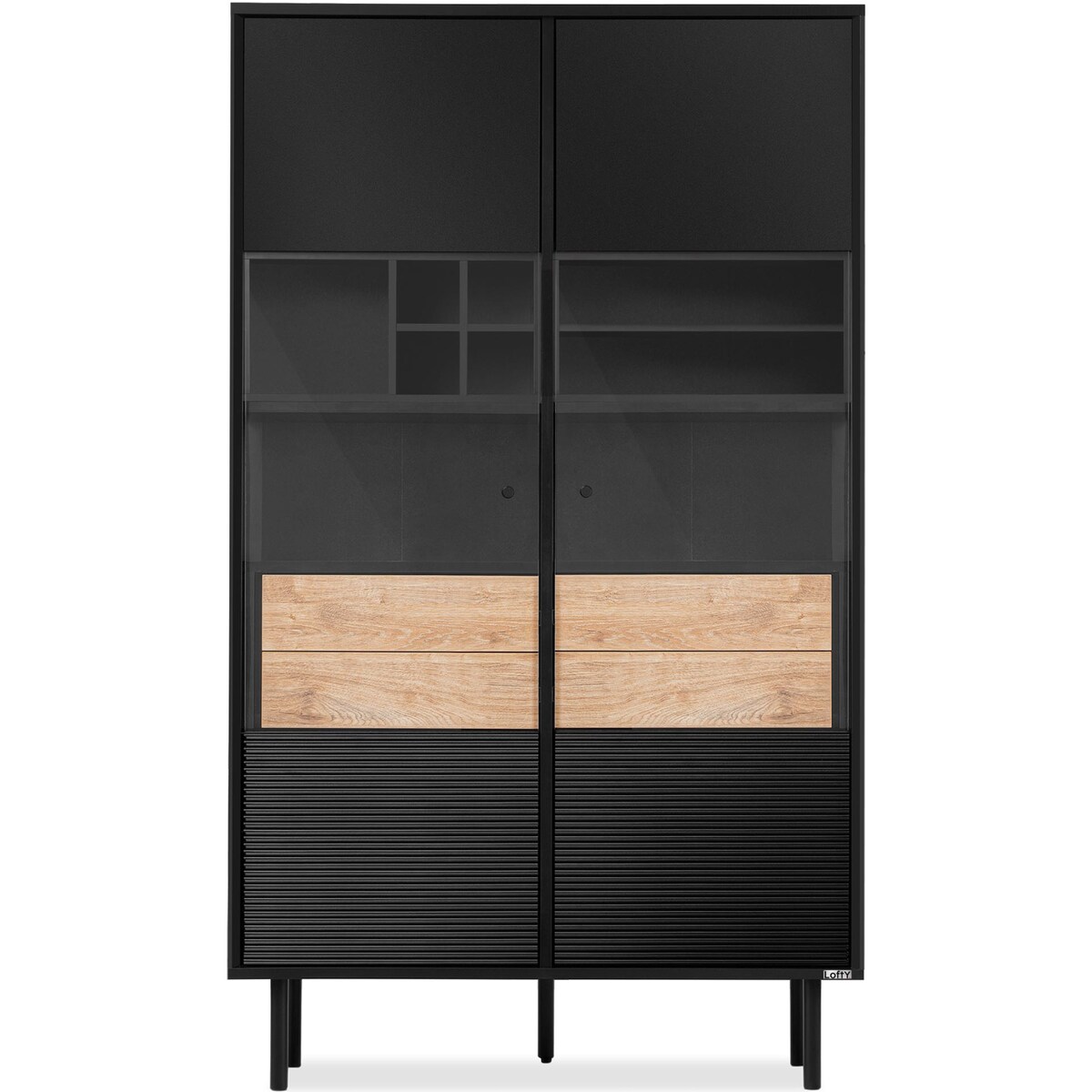 KONSIMO LOFTY Loftowa dwudrzwiowa witryna