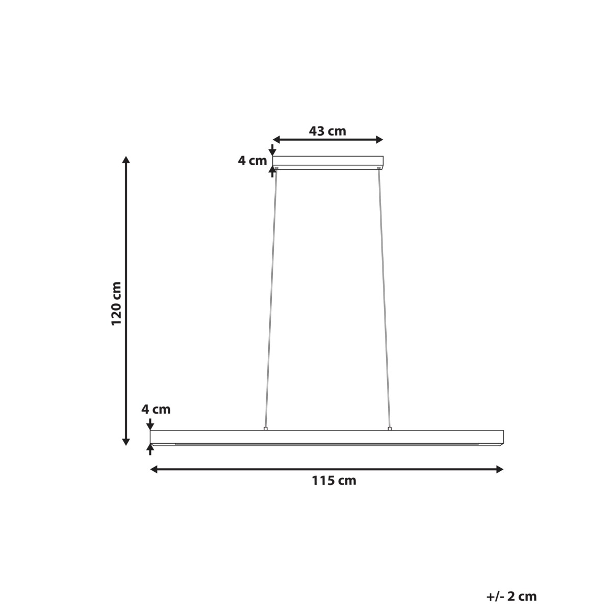 Lampa wisząca LED ze ściemniaczem drewniana ciemna STEWARTS