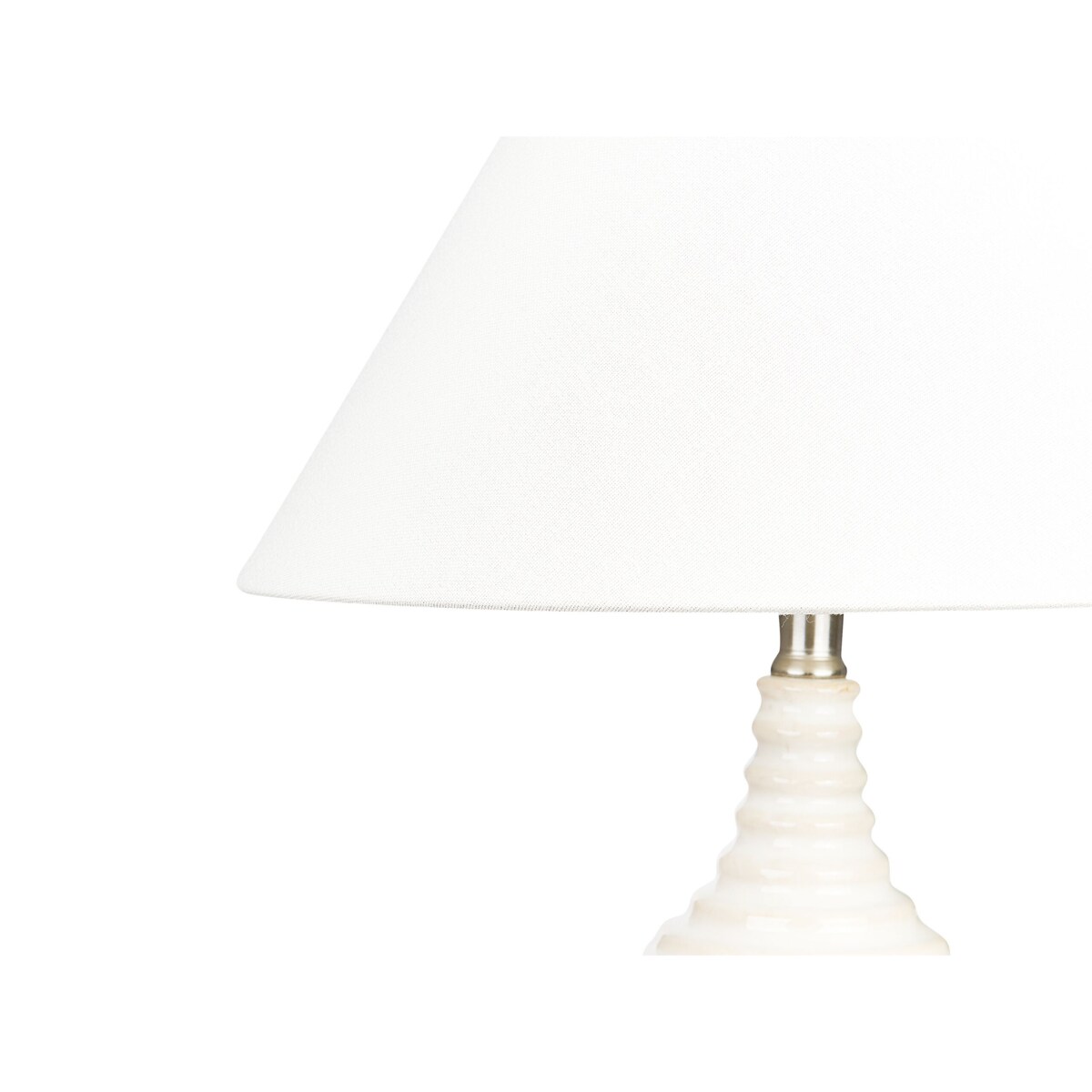 Lampa stołowa ceramiczna beżowa CELESTE