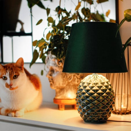 KONSIMO FRUCTU Lampa stołowa 2szt., kolor zielona