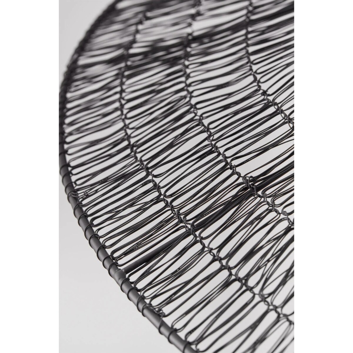 Lampa wisząca druciana Benilde Ø65 cm, czarna