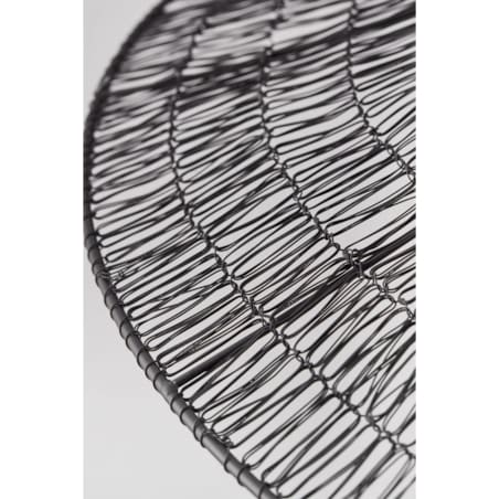 Lampa wisząca druciana Benilde Ø65 cm, czarna