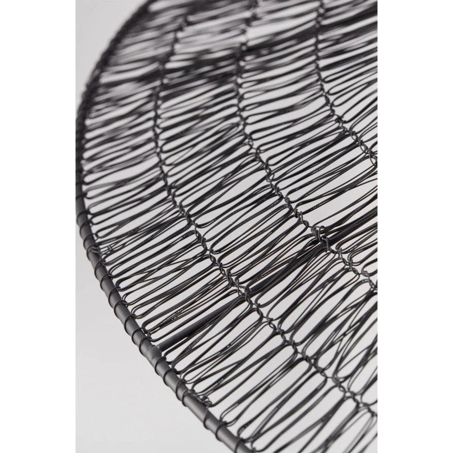 Lampa wisząca druciana Benilde Ø65 cm, czarna