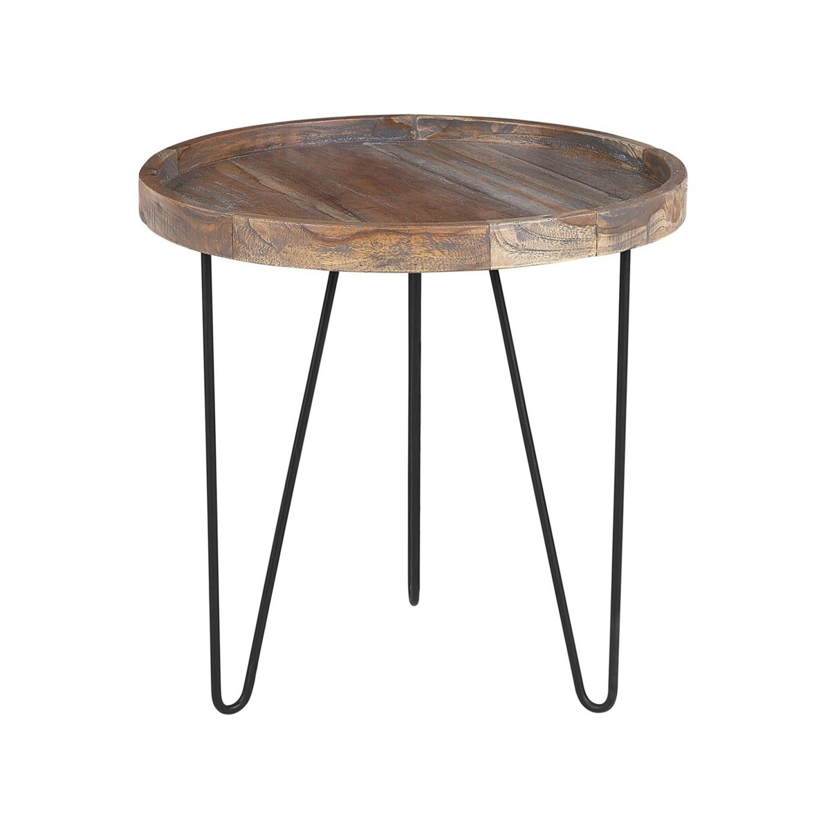 Stolik pomocniczy drewniany ciemny BONDISS