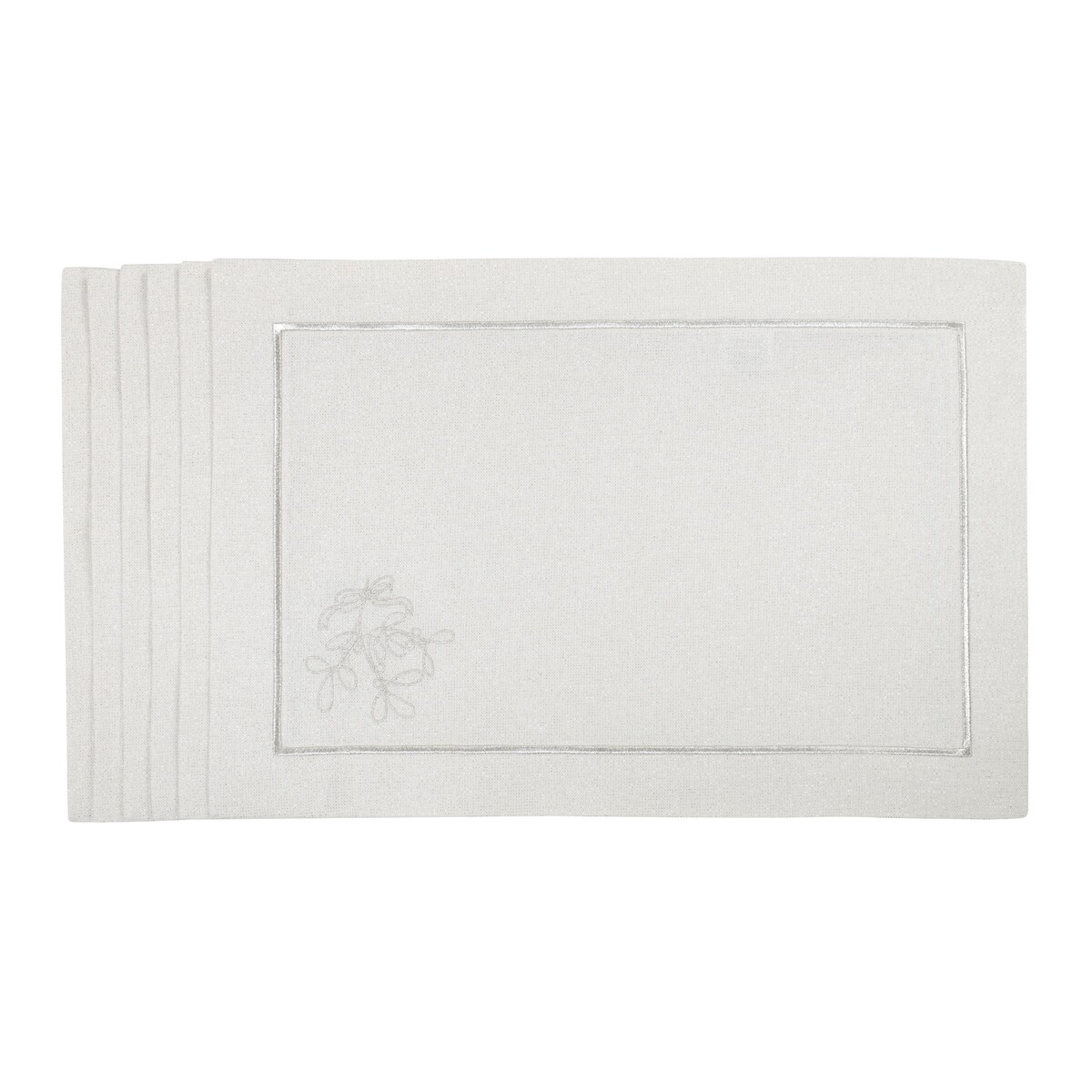 Podkładki Mistletoe Silverline - 6 sztuk