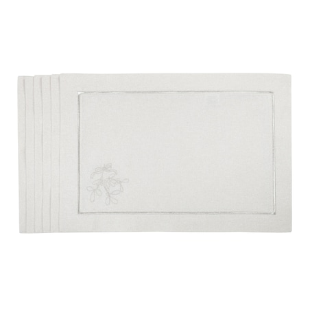 Podkładki Mistletoe Silverline - 6 sztuk