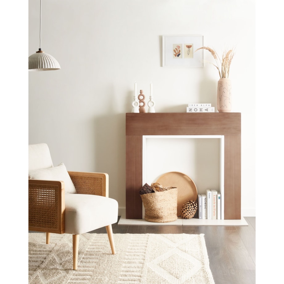 Portal kominkowy BOYANUP Jasnobrązowy