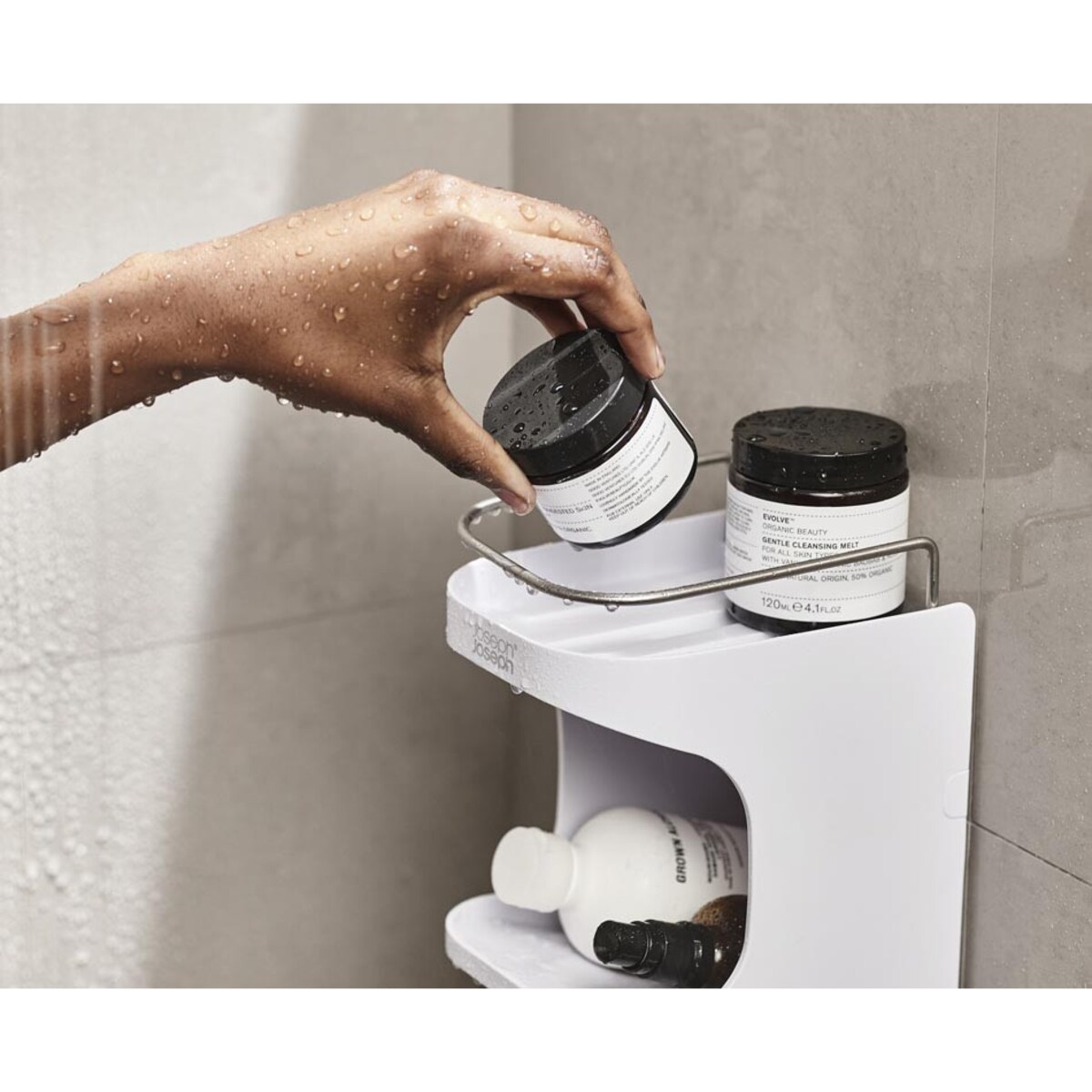 Organizer pod prysznic L Capsule, 45 x 12.5 x 15.3 cm, Joseph Joseph