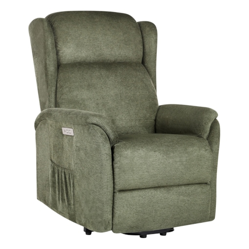Elektryczny fotel rozkładany ELEGY Tkanina Zielony
