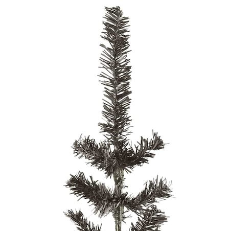 vidaXL Smukła choinka, czarna, 240 cm