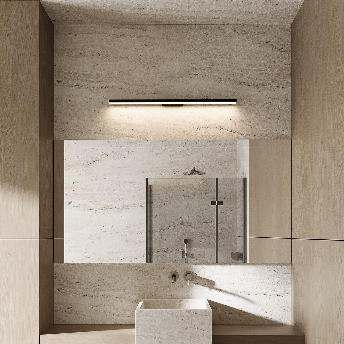 Kinkiet Light Prestige Aqua czarny LED CCT 3000K/4000K/6000K (regulowana) 1 szt.