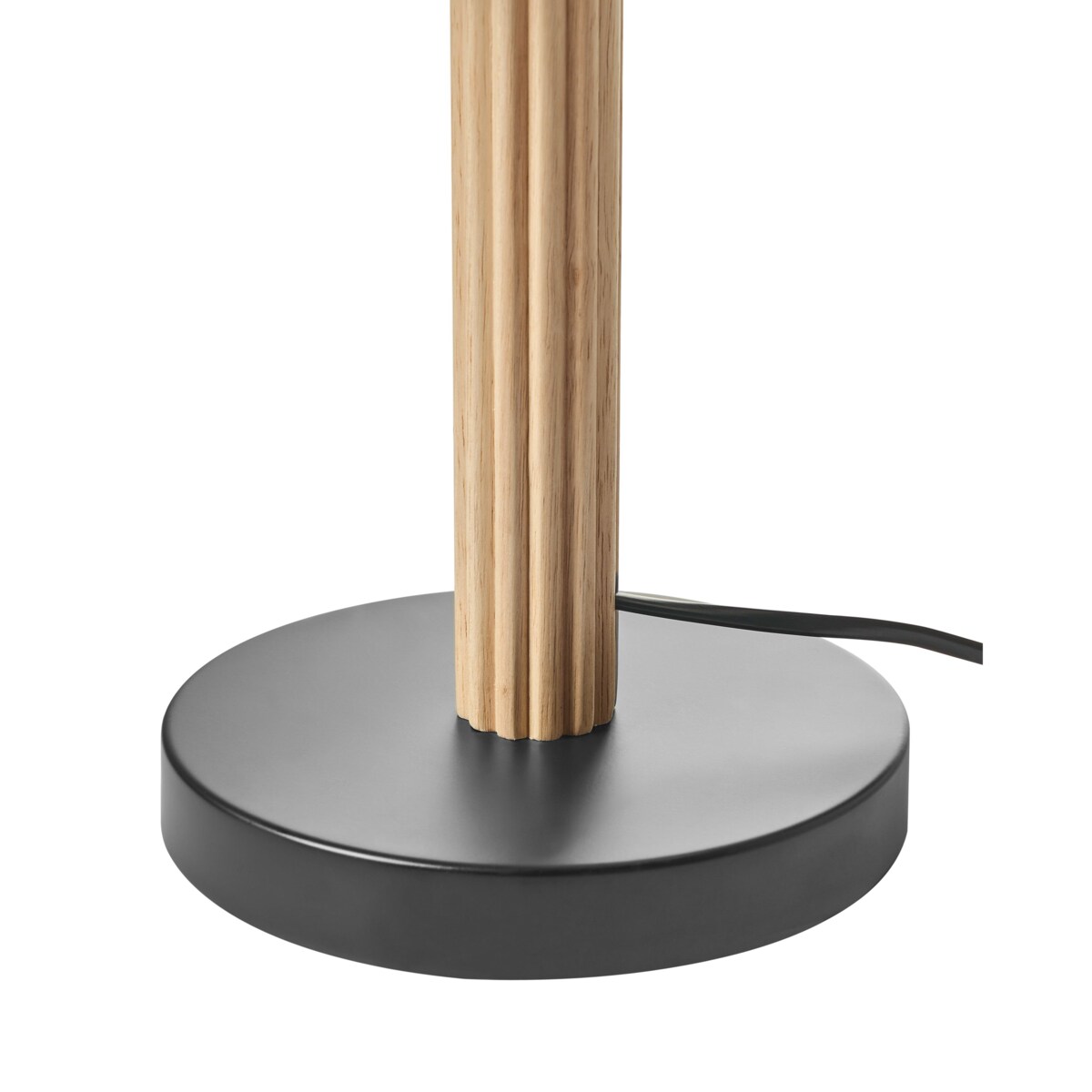 Lampa stołowa BELESSA Drewno kauczukowe Jasnobeżowy