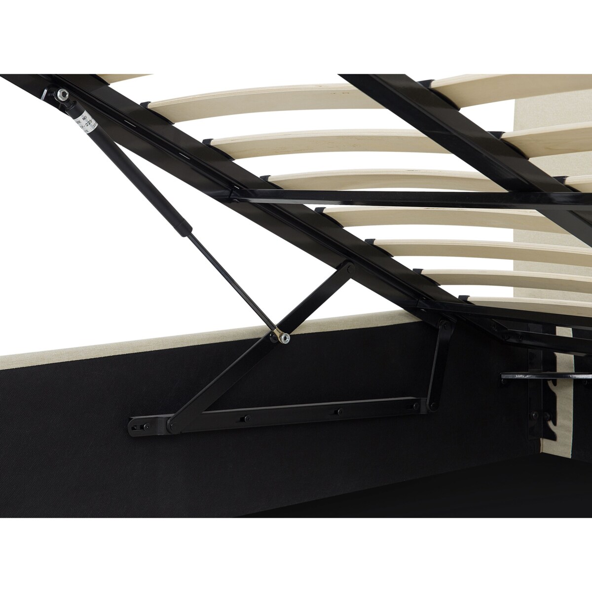 Łóżko z pojemnikiem ORBEY 180 x 200 cm Jasnobeżowy