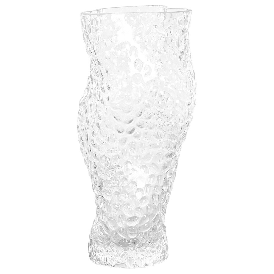 Wazon na kwiaty ELATOS Szkło 23 cm Przezroczysty