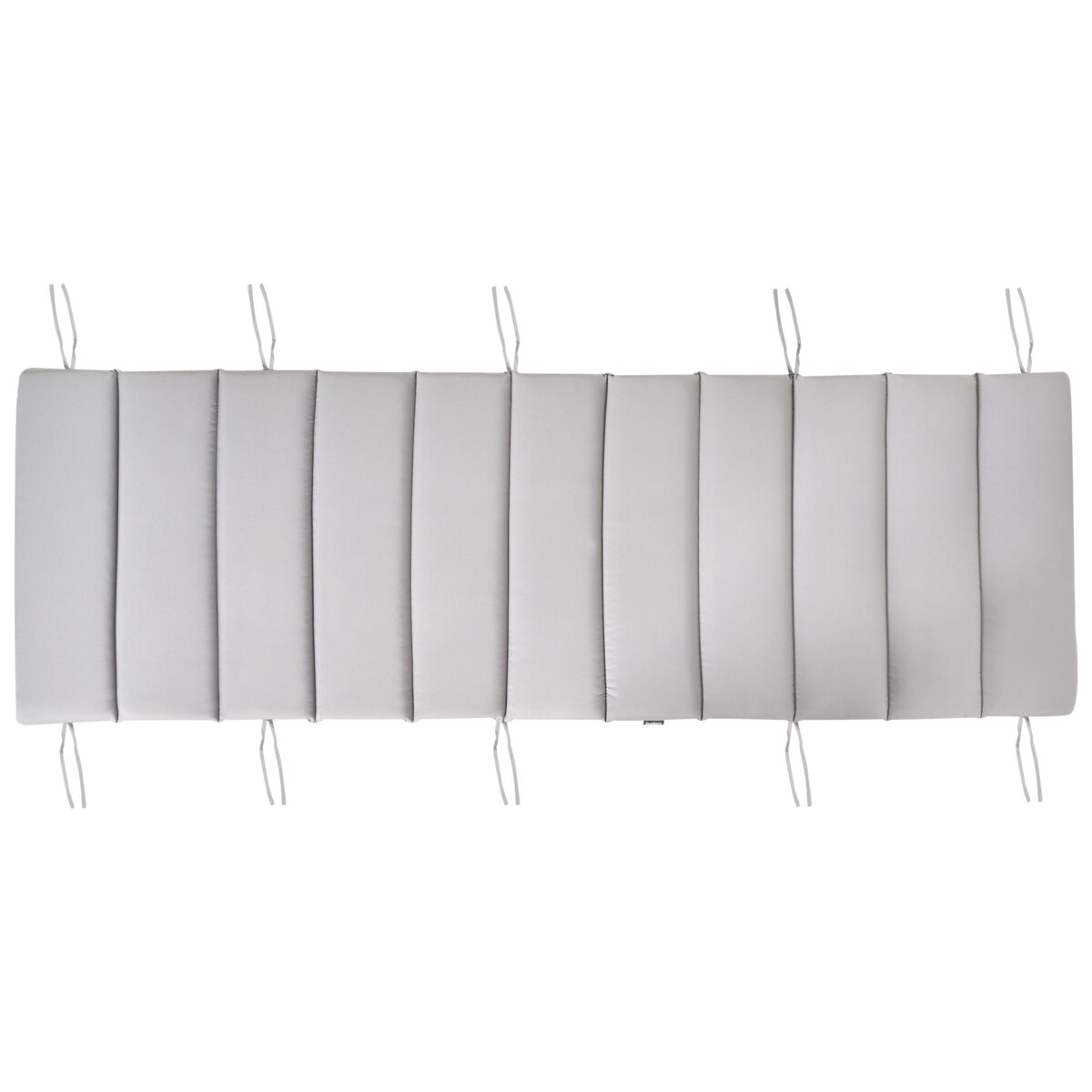 Poduszka na leżak ogrodowy BRESCIA PREMIUM 180 x 60 cm Jasnoszary