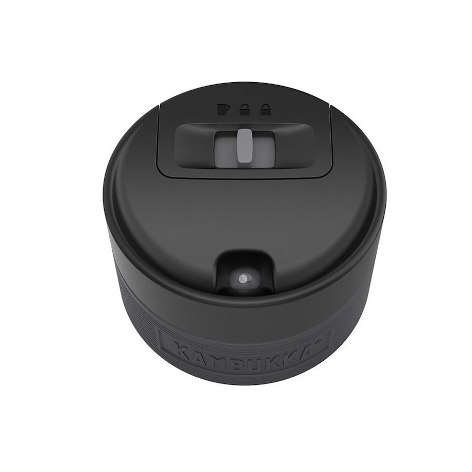 Nakrętka z suwakiem do kubków termicznych czarna, Kambukka