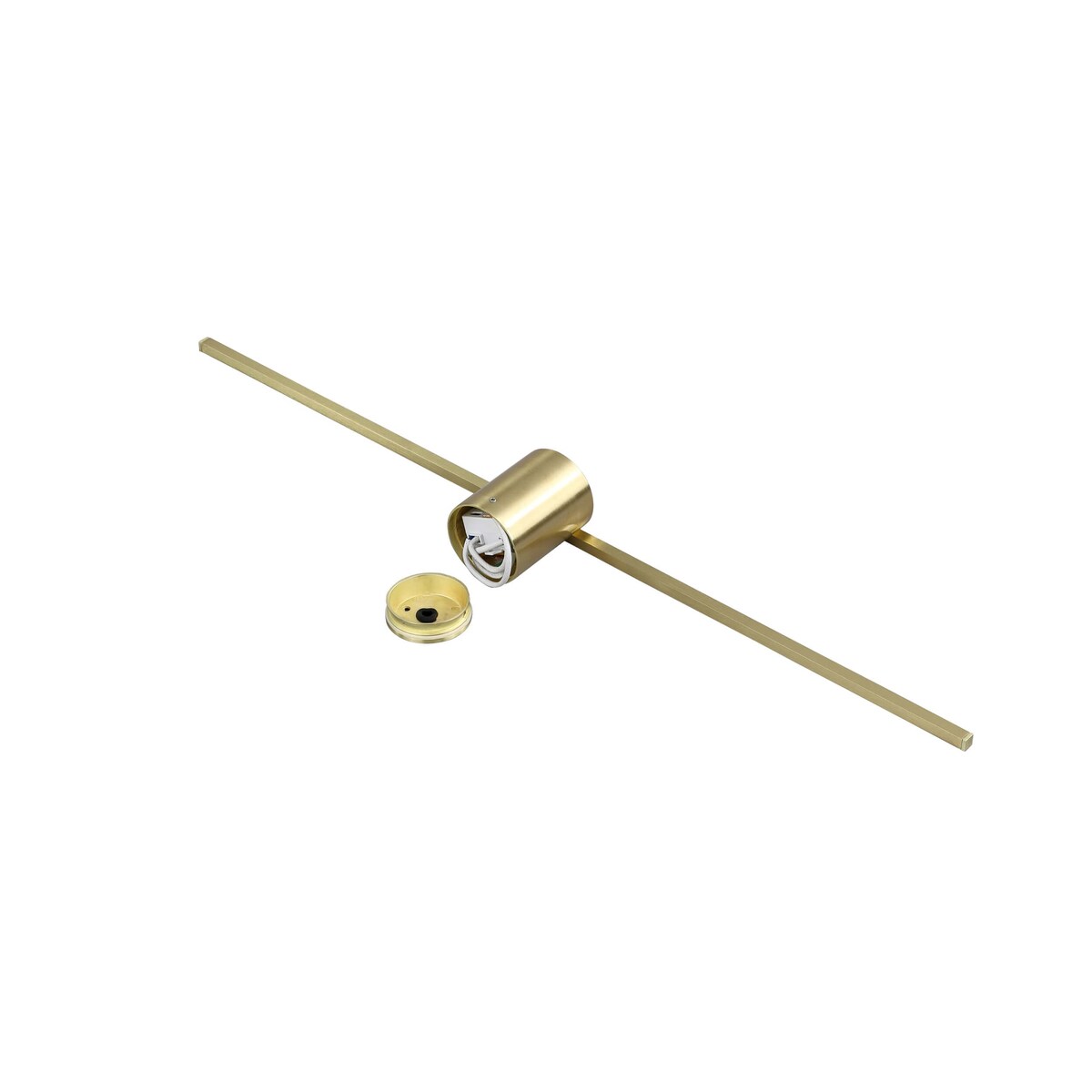 Złoty kinkiet Modern Slim L LP-777/1W L GD LED 8W podłużna łazienkowa lampa ścienna