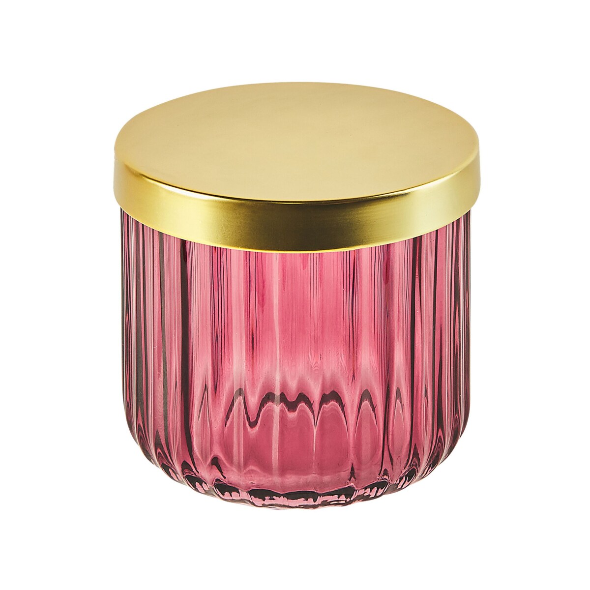 4-częściowy zestaw akcesoriów łazienkowych szklany różowy CARDENA