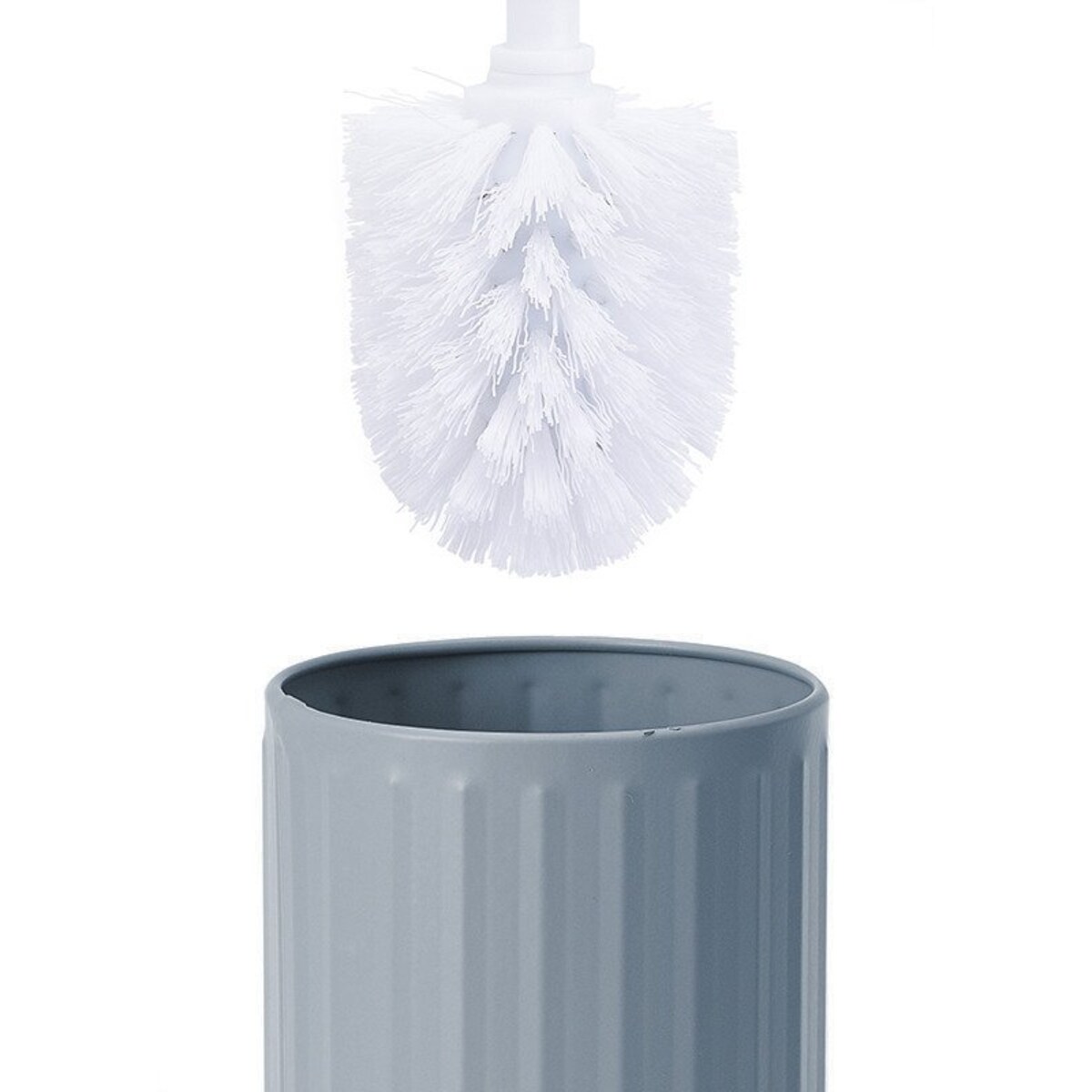 Metalowy pojemnik na szczotkę + szczotka WC