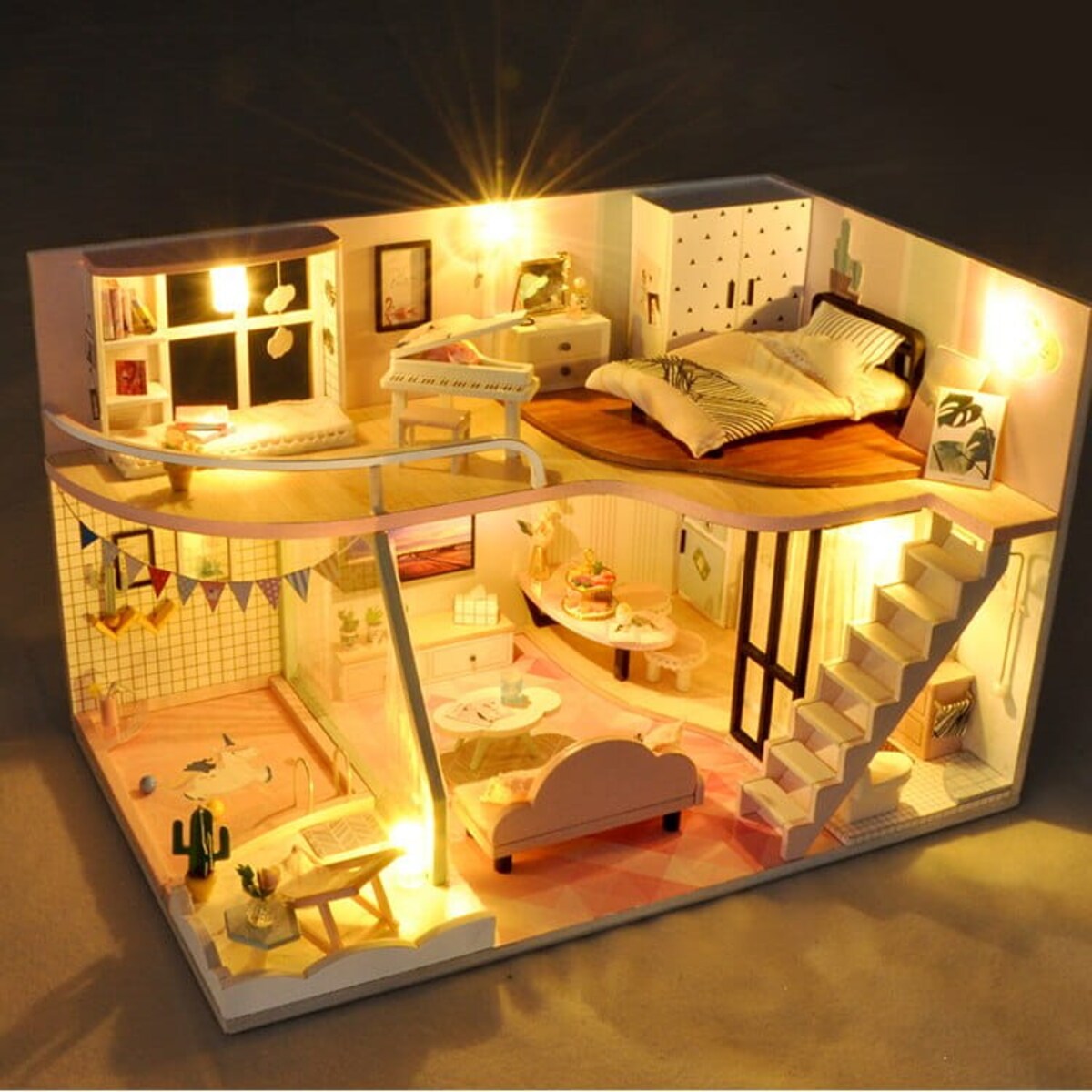 Miniaturowy domek - Słoneczne wakacje