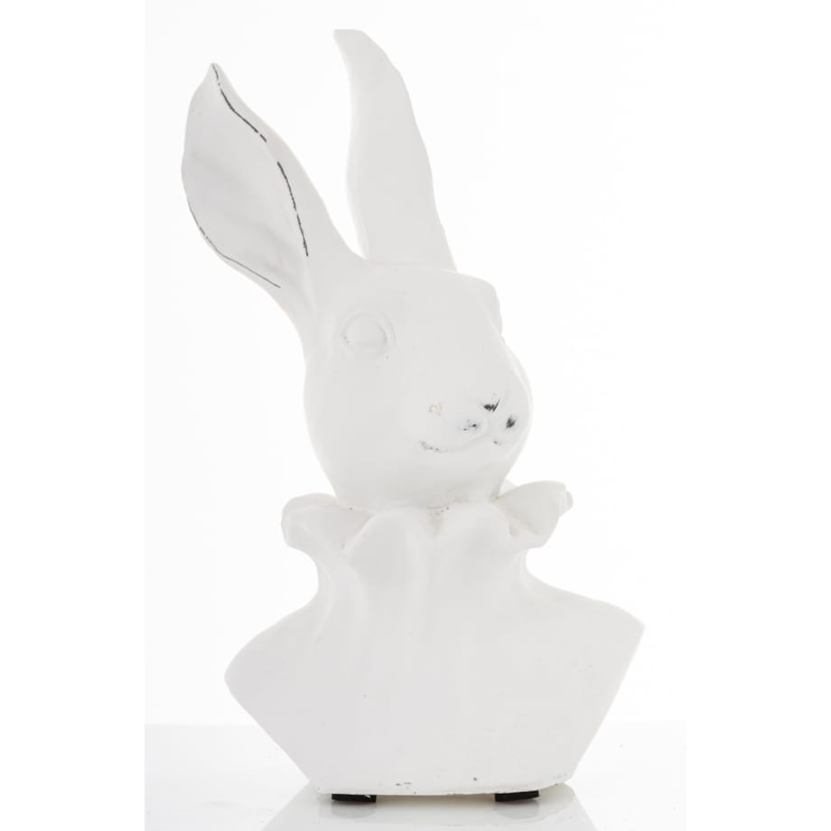 Figurka - popiersie królika 27,5x15x10 cm TORACE - VI biały