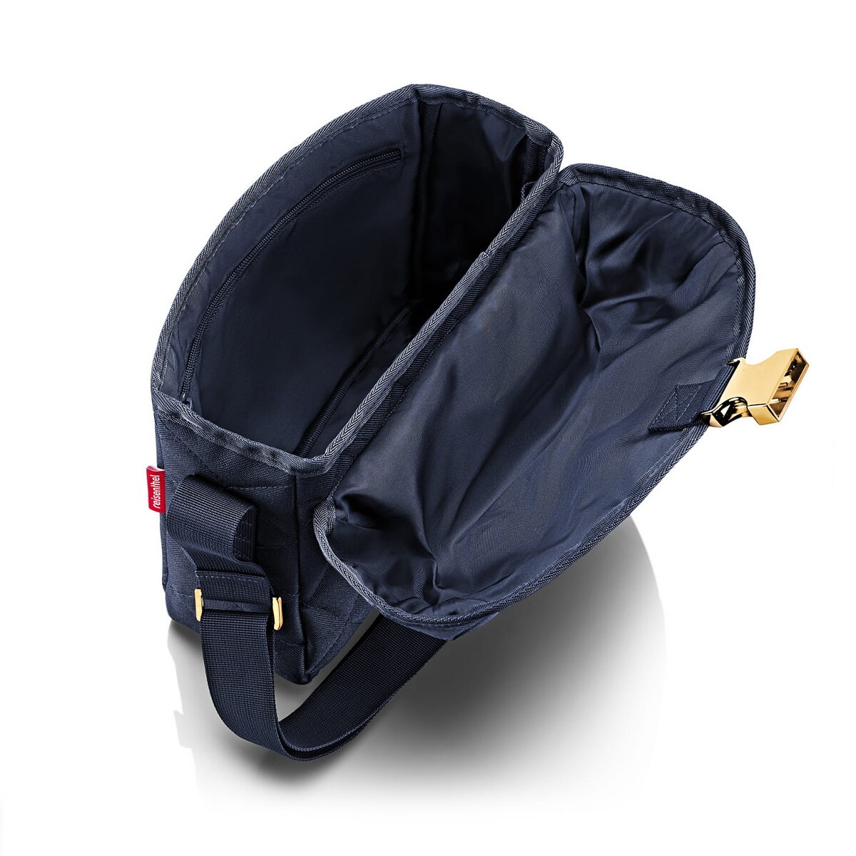 Torba SADDLE BAG M, rhombus midnight gold