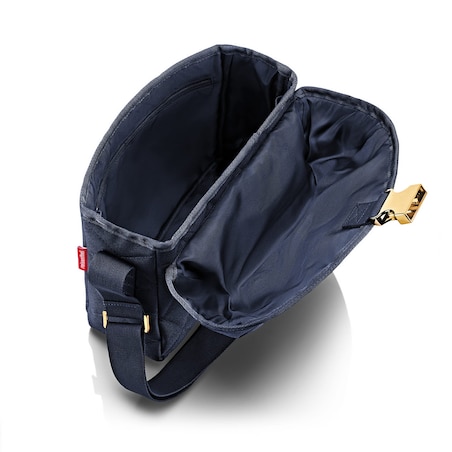 Torba SADDLE BAG M, rhombus midnight gold