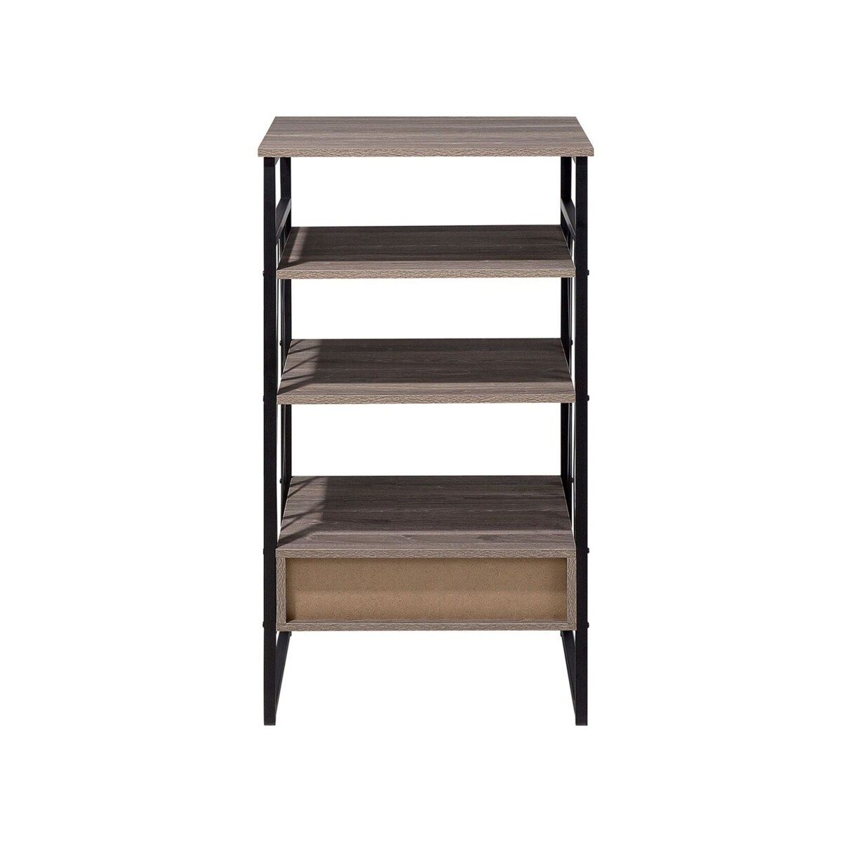Regał 3 półki brązowoszary KEENE