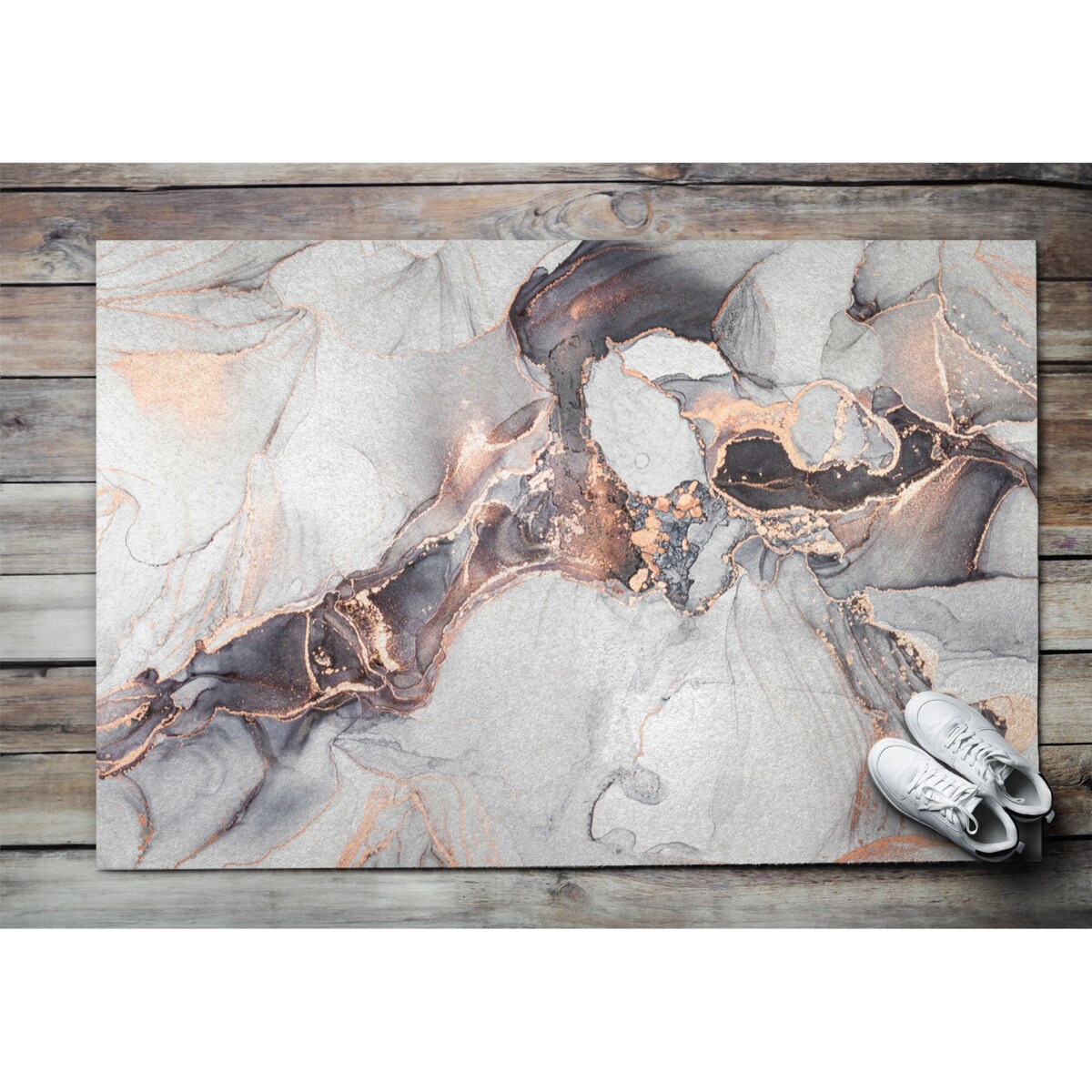 Wycieraczka zewnętrzna XXL Jasny marmur 150x100cm