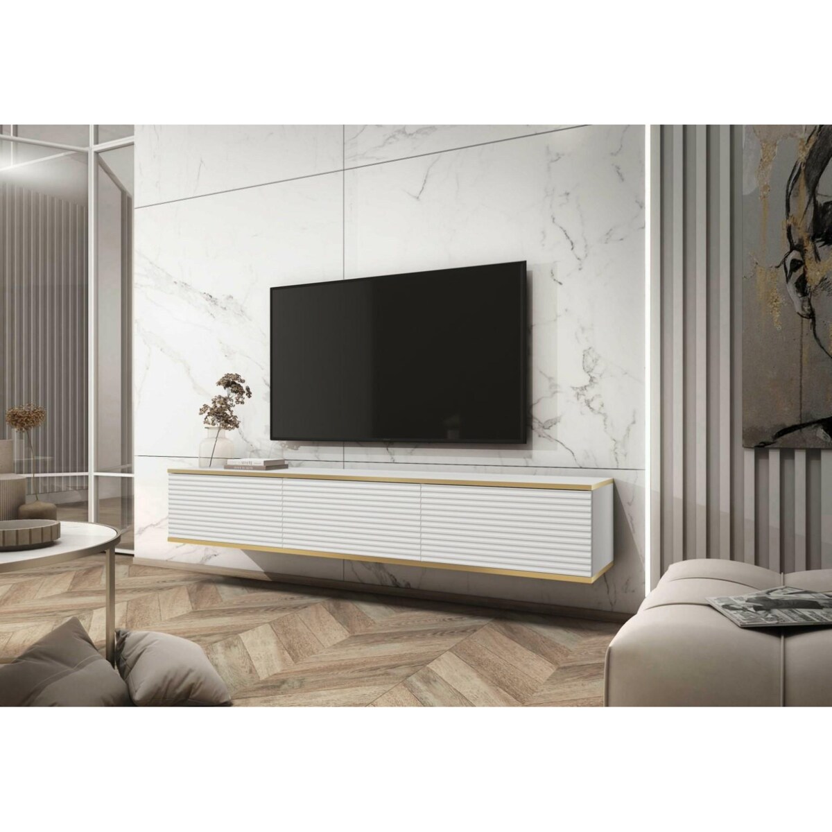 Szafka RTV wisząca Hollar frez 175cm