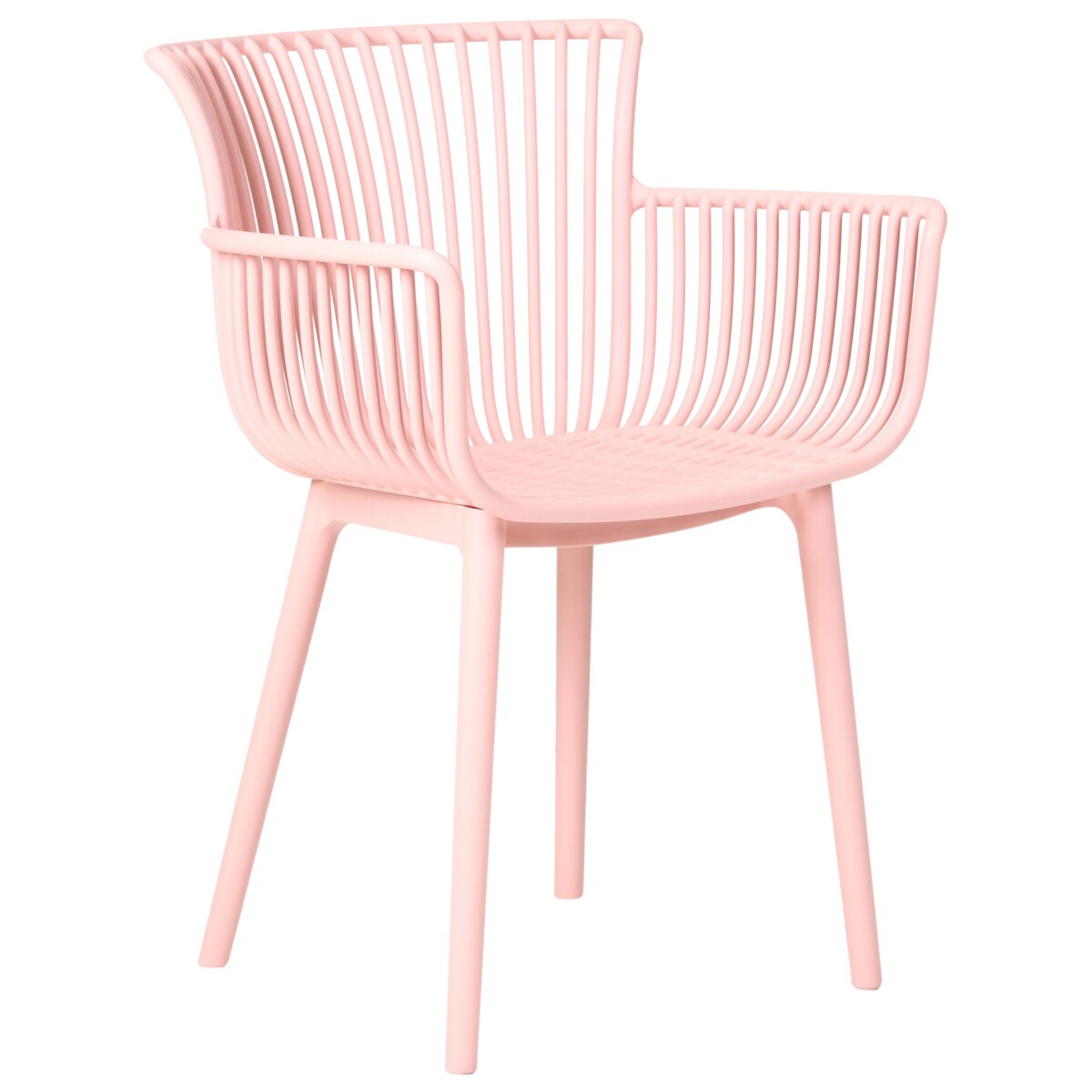 Zestaw 4 krzeseł ogrodowych PESARO Różowy