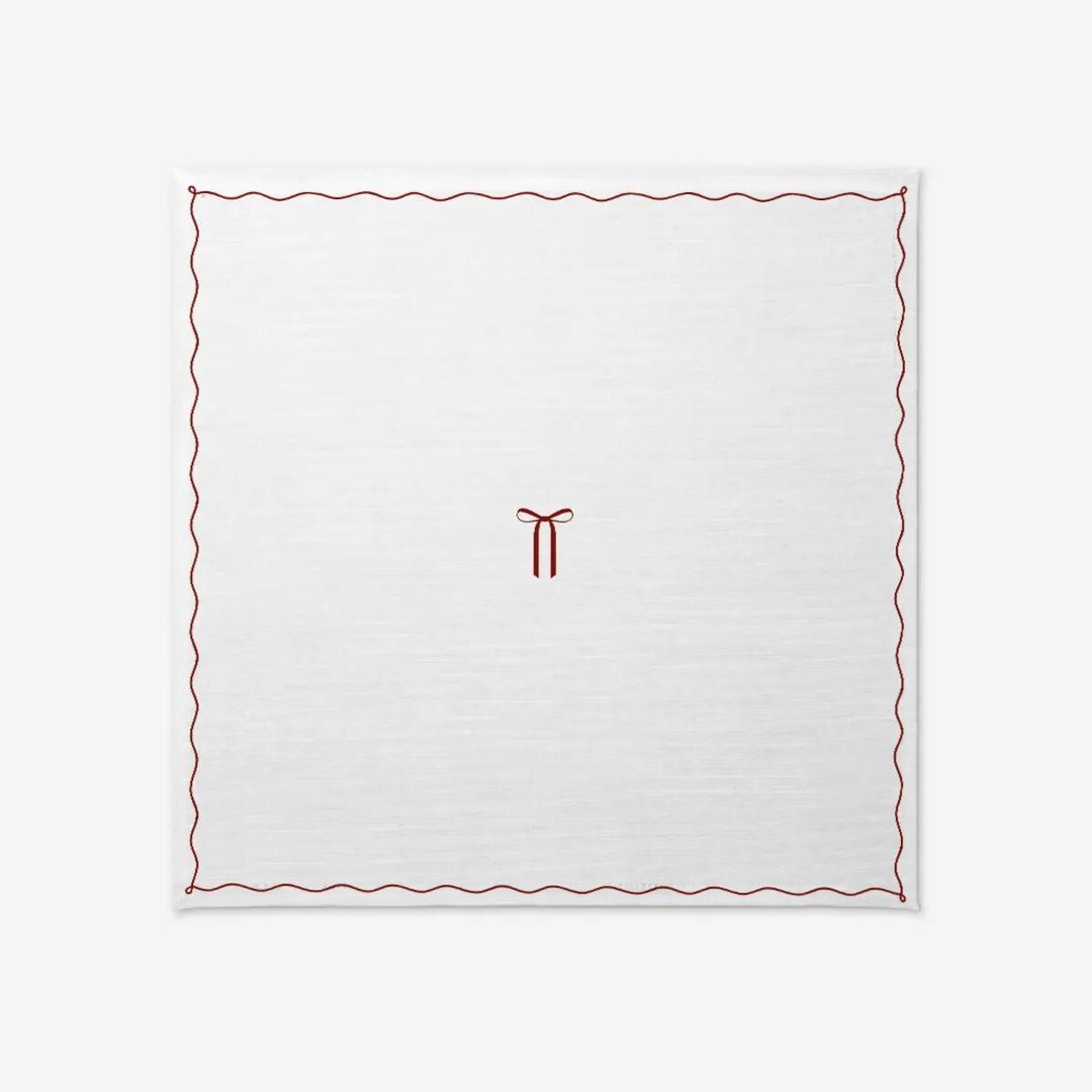 Obrus świąteczny - elegancka kokardka - 100x100