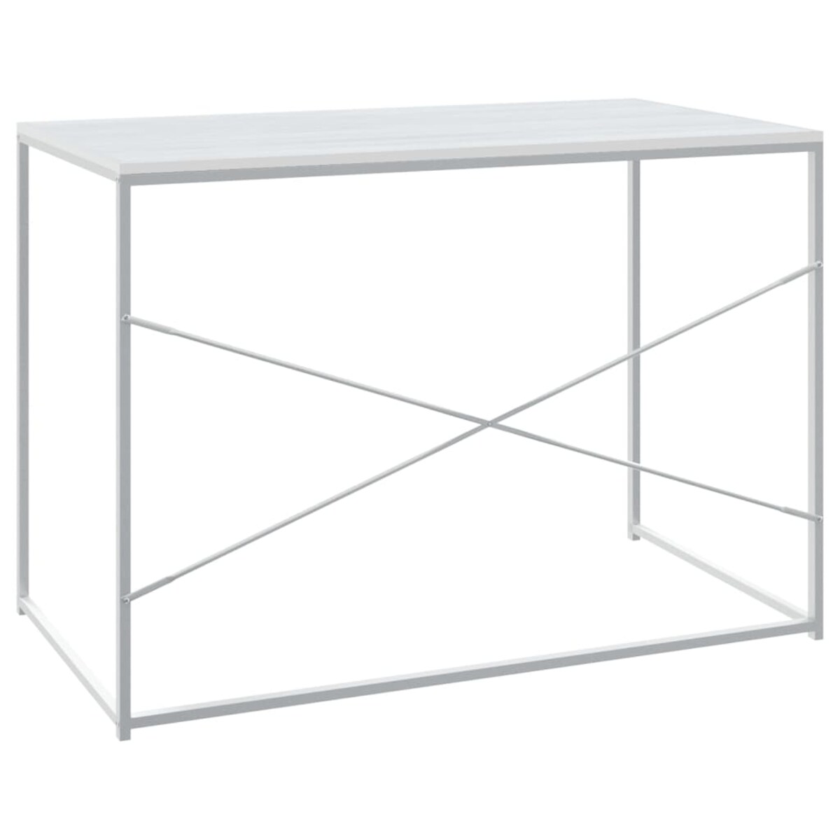 vidaXL Biurko komputerowe, białe 110x60x70 cm, materiał drewnopochodny