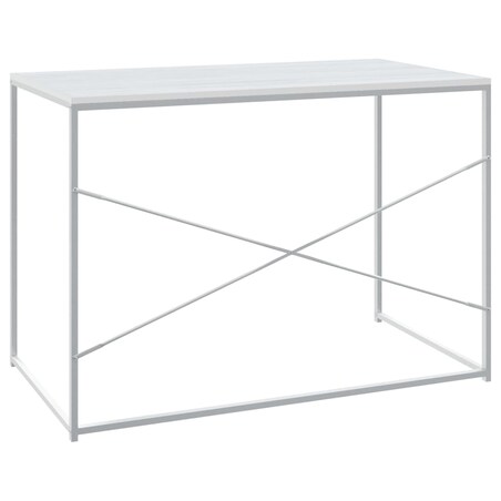 vidaXL Biurko komputerowe, białe 110x60x70 cm, materiał drewnopochodny