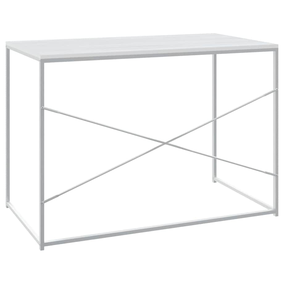 vidaXL Biurko komputerowe, białe 110x60x70 cm, materiał drewnopochodny