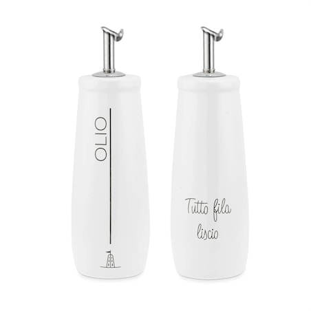 LA PORCELLANA BIANCA GLI ONESTI Butelka na oliwę 250 ml