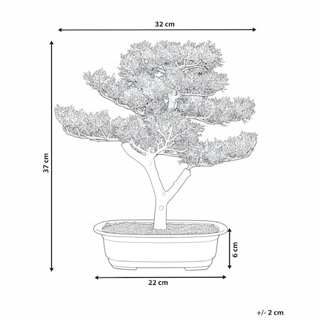 Sztuczna roślina PINE 37 cm Zielony