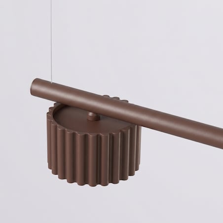 Żyrandol AURA 4 brązowa Gx53