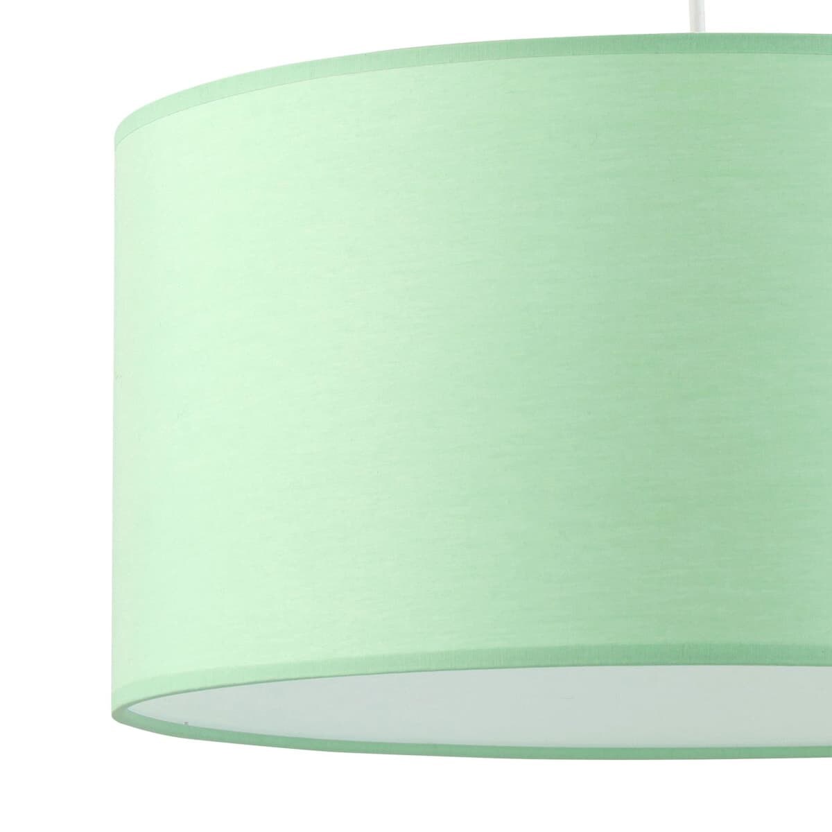 Okrągła lampa wisząca dziecięca Rondo 3233 TK Lighting tkanina miętowa