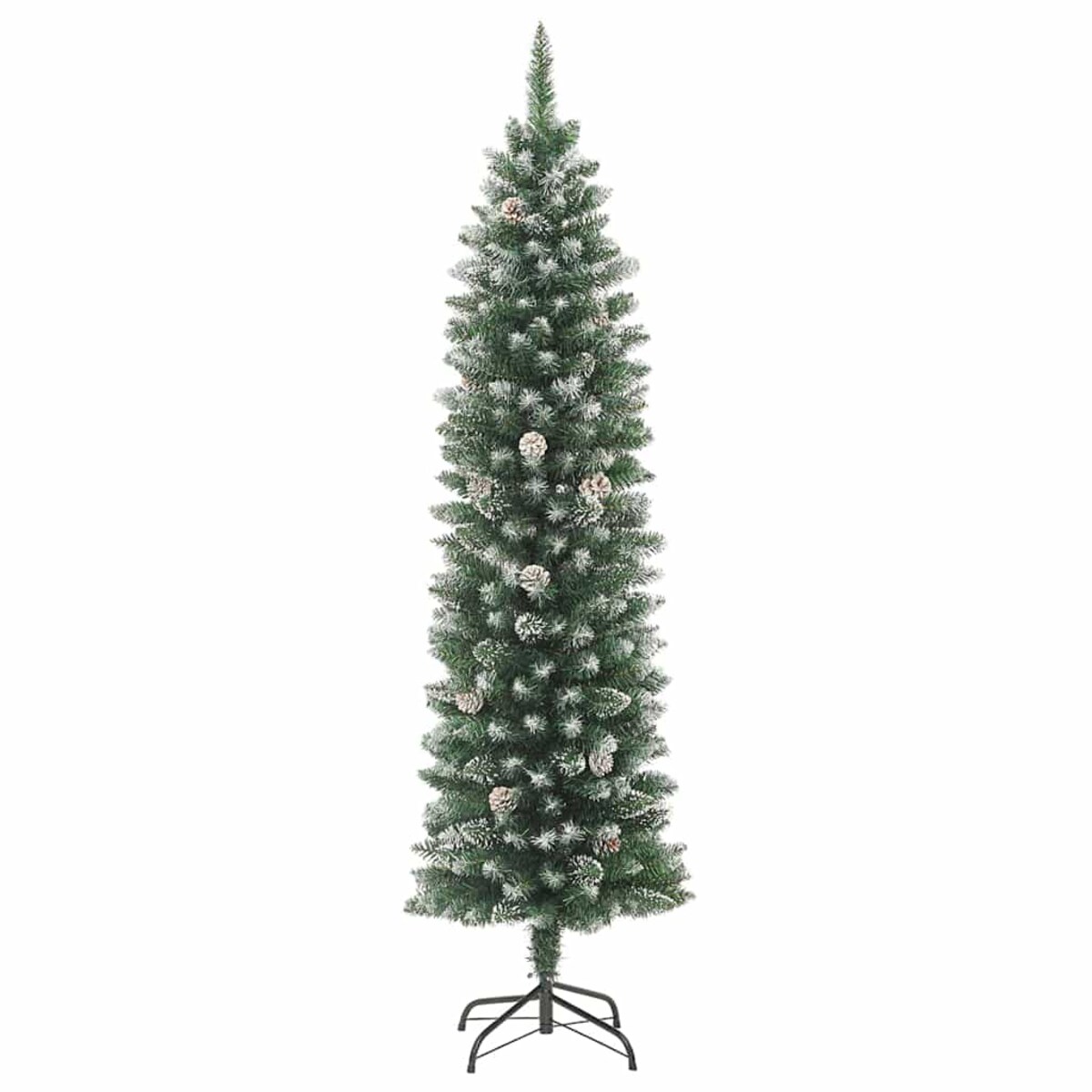 vidaXL Sztuczne smukłe drzewo bożonarodzeniowe Zielony 240 cm