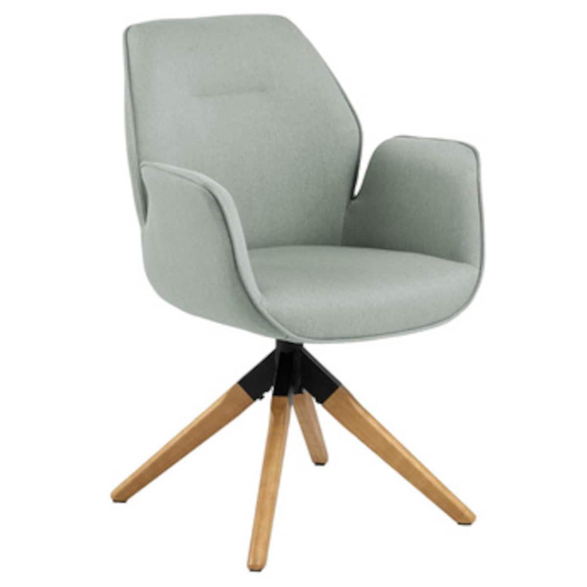 Krzesło obrotowe Aura light grey auto return tapicerowane